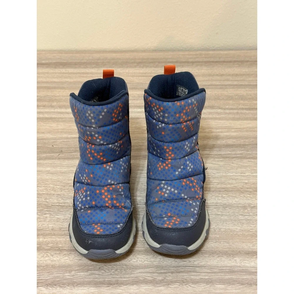 Merrell Kids Snow Boots 12M Navy Blue Orange Waterproof MK266130‎ Winter Play